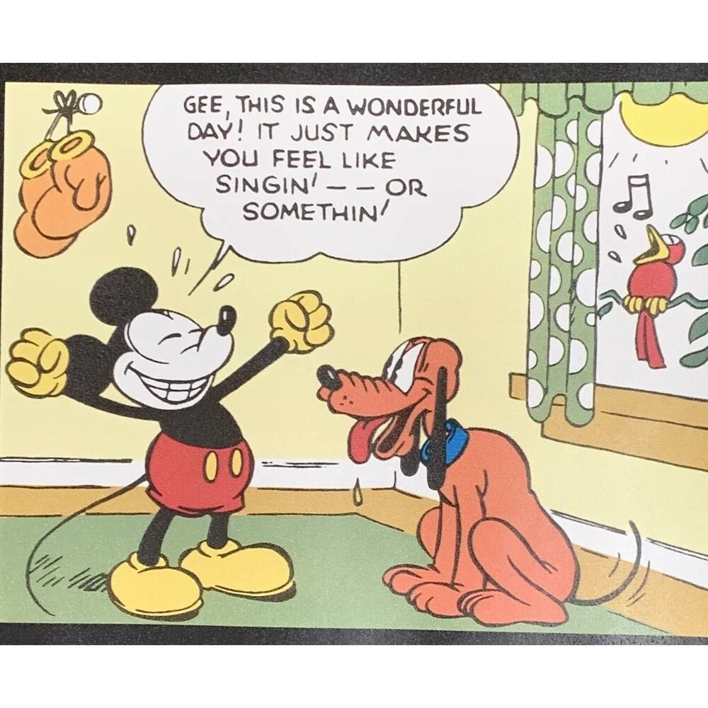 Disney's Mickey Mouse Pluto Cartoons Wallpaper Border 3 count